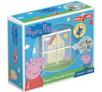 KALWL-Magicube 050 Peppa Pig-Peppa'S House&Garden-Constructions Magnétiques Et Jeux Educatifs,4 Cubes Magnétiques,Multicolore