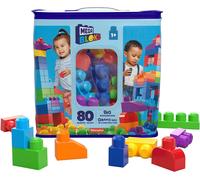 KALWL-Mega Bloks Sac Bleu,Jeu De Blocs De Construction,80 Pièces,Jouet Pour Bébé Et Enfant De 1 À 5 Ans,Dch63