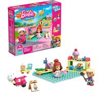 KALWL-Mega Stationers Construx Barbie Coffret Boulangerie Avec 2 Mini-Figurines,Jeu De Briques De Construction,76 Pièces,Pour Enfant Dès 4 Ans,Gwr32