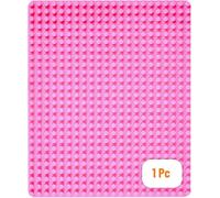 KALWL-Plaque De Base De Qualité-Pour Grosses Briques/Avec Gros Tenons-Compatible Avec Les Plus Grandes Marques-38,1X26,6 Cm-Rose