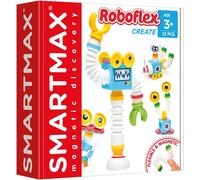 KALWL-Smartmax-Roboflex-Crée Ton Robot En Suivant Les Modèles Du Livret Ou En Créant Tes Propres Modèles-Jouet De Construction Magnétique-Pour Enfants À Partir De 3 Ans,Blanc