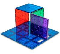 KALWL-: Super Bâtiment Durable Stabilisateur Set-Compatible Avec Les Principaux Tiles Magnétiques Marques-Ensemble Durable Comprend 1-12 "X12 Et 4-6 "X6 (Couleurs Peuvent Varier)