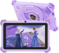 KALWS-Tablette Enfants 7 Pouces Andriod Tablette Pour Enfants Quad Core,2 Go Ram 32 Go Rom 128 Go Extension Contrôle Parental Tablette Éducative Et Divertissante Avec Étui Antichoc Wifi Youtube Googl
