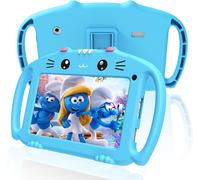 KALWS-Tablette Pour Enfant 7 Pouces Android Tablette Enfants Avec Wifi 32Go Rom Tablet Tactile Educative Contrôle Parental Double Caméra Kid-Proof Étui (Bleu)