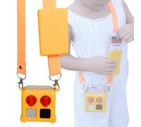 KALYCASE Coque Protection Compatible YOTO Mini - Housse en Silicone + Pochette Porte Carte + Bandouliere (Jaune)