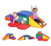Kalyfhng Parcours motricité bébé,Jouets d'escalade,Mousse Blocs de Construction Jouets éducatifs,Soft Play Corner Climber pour Tout-Petits Bébé 1 Ans+ (JM323-Couleur)