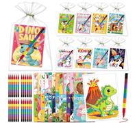 Kalysky 24 livre coloriage enfant avec crayons, remplisseurs de sacs de fête pour enfants 2-8, Mini livres de coloriage pour garçons filles, prix de classe récompenses Goodie cadeau d'anniversaire