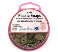 KAM Boutons pression en plastique : 25 x 12,4 mm. Ensembles : bronze