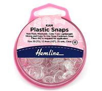 KAM Boutons-pression en plastique : 25 x 12,4 mm. Ensembles : transparent.