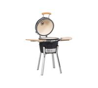 Kamado Barbecue à fumoir Céramique 81 cm Noir G