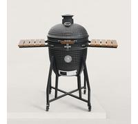 Kamado Forest-Grill XL 22" 22" = modèle familial (56 cm x 83 cm) Diamètre de la grille : 48 cm Inclus : 2 plateaux en bois rabattables