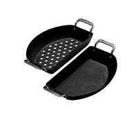 Kamado Joe Karbon KJ15124822 Ensemble de poêles Demi-Lune en Acier Noir