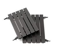 Kamado Joe Lot de 2 étagères latérales Pliantes en Aluminium Durable avec Crochets pour Accessoires, Compatible avec Barbecue à Charbon de Bois et fumoirs Big Joe de 61 cm, Noir, modèle BJ-ALUMN