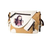 Kamado Nezuko Sac fourre-tout mignon et pratique avec imprimé anime pour les voyages quotidiens pour la rentrée scolaire tendance et léger pour les étudiants, Type 11, 26 x 32 x 11 cm