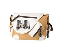 Kamado Tanjiro Tomioka Giyuu/Agatsuma Zen'itsu Sac à bandoulière Anime Kamado Nezuko Sac à main de grande capacité léger tendance avec plusieurs poches latérales pour homme et femme, Kaki Type 4, 32 x