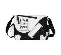 Kamado Tanjiro Tomioka Giyuu/Agatsuma Zen'itsu Sac à bandoulière Anime Kamado Nezuko Sac à main de grande capacité léger tendance avec plusieurs poches latérales pour homme et femme, Blanc Type 3, 32