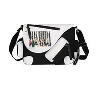 Kamado Tanjiro Tomioka Giyuu/Agatsuma Zen'itsu Sac à bandoulière Anime Kamado Nezuko Sac à main de grande capacité léger tendance avec plusieurs poches latérales pour homme et femme, Blanc Type 4, 32