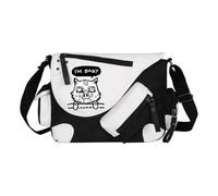 Kamado Tanjiro Tomioka Giyuu/Agatsuma Zen'itsu Sac à bandoulière Anime Kamado Nezuko Sac à main de grande capacité léger tendance avec plusieurs poches latérales pour homme et femme, Blanc Type 5, 32