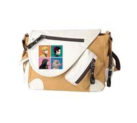 Kamado Tanjiro Tomioka Giyuu/Agatsuma Zen'itsu Sac à bandoulière Anime Kamado Nezuko Sac à main de grande capacité léger tendance avec plusieurs poches latérales pour homme et femme, Kaki Type 2, 32 x