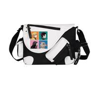 Kamado Tanjiro Tomioka Giyuu/Agatsuma Zen'itsu Sac à bandoulière Anime Kamado Nezuko Sac à main de grande capacité léger tendance avec plusieurs poches latérales pour homme et femme, Blanc Type 2, 32