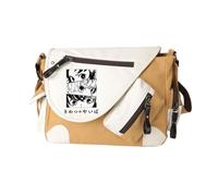 Kamado Tanjiro Tomioka Giyuu/Agatsuma Zen'itsu Sac à bandoulière Anime Kamado Nezuko Sac à main de grande capacité léger tendance avec plusieurs poches latérales pour homme et femme, Kaki Type 3, 32 x