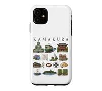 Kamakura Japon Icônes Mignonne Culture Voyage Art Illustration Coque pour iPhone 11