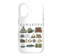 Kamakura Japon Icônes Mignonne Culture Voyage Art Illustration Coque pour iPhone 17