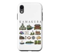 Kamakura Japon Icônes Mignonne Culture Voyage Art Illustration Coque pour iPhone XR