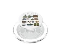 Kamakura Japon Icônes Mignonne Culture Voyage Art Illustration PopSockets PopGrip pour MagSafe