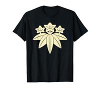 Kamakura Minamoto Japon Mon Art Jaune Pâle Oriental T-Shirt Graphique avec Valeur