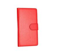 KAMAL STAR® Étui à rabat magnétique en cuir PU avec stylet pour Samsung Galaxy S5 I9600 Rouge