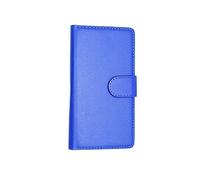 Kamal Star Étui à rabat magnétique en cuir PU pour Samsung Galaxy J5 SM-J500F avec stylet Bleu