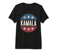 Kamala Harris 2024 Président American Flag Vote Kamala T-Shirt Haut de Gamme