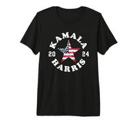 Kamala Harris 2024 Président American Flag Vote Kamala T-Shirt Haut de Gamme