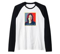 Kamala Harris Portrait Histoire des Noirs Femmes Manche Raglan
