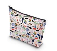 Kamala Trousse de maquillage sans enfant Motif chat et femme Cadeau Madame Présidente Kamala Comma La Gifts Kamala Sac à fermeture éclair, Kamala UK