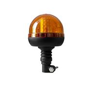 KAMAR Balise gyrophare LED SMD 186D orange à joint flexible 3 modes 12-24V signalisation lumineuse visible et très durable pour véhicule agricole engin chantier remorque