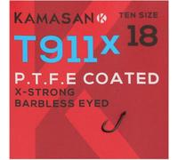 Kamasan T911 X-strong PTFE hameçons à carpe sans ardillon avec œ. 10