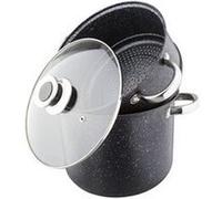 Kamberg - Couscoussier / Cuit Vapeur / Faitout 3 en 1 - Diamètre 24 cm - 8 Litres - Acier Inoxydable Haute Qualité - Tous Feux dont Induction - Revêtement Type Pierre - Sans PFOA - 0008122