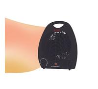 Kamberg - Radiateur Soufflant Salle de Bain - Chauffage d'appoint soufflant - Faible consommation - Silencieux - 2000 W - Noir