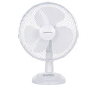 Kamberg - Ventilateur de table Ø30 cm - 40 Watts - 3 Vitesses - Oscillation - 0008288 - Blanc