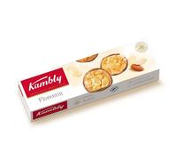 KAMBLY - Biscuits chocolat lait & amandes Florentin | Savoureux et onctueux | Idéal pour un goûter gourmand | le paquet de 100 g | LOT DE 4