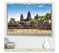 Kambodscha, Angkor Thom, Angkor Wat und Bayon (hochwertiger Premium Wandkalender 2026 DIN A2 quer), Kunstdruck in Hochglanz: Angkor, eine der größten religiösen Bauwerke der Erde.