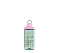 KAMBUKKA Bouteille en Tritan (500ml) - Étanche - Anti-tâches et Odeurs - Résistante aux Chocs - Lavable au Lave-vaiselle - Gourde Anti-déversements - Modèle "RENO Flower Garden"