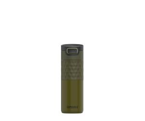 Kambukka Etna Grip, Mug de Voyage Isotherme 500 ml, Double Paroi Inox, Antifuite, Vert Olive
