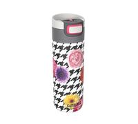 KAMBUKKA Gourde Isotherme (300ml) - Thermos Etanche: Technologie Snapclean® - Idéal pour Boissons Chaudes et Froides - Fond Antidérapant - Acier Inoxydable - Modèle ETNA Floral Patchwork