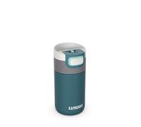 KAMBUKKA Gourde Isotherme (300ml) - Thermos Etanche: Technologie Snapclean® - Idéal pour Boissons Chaudes et Froides - Fond Antidérapant - Acier Inoxydable - Modèle ETNA Deep Teal