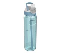 Kambukka Gourde avec paille - Modèle Lagoon Arctic Blue - 1000 ml - Imperméable - Résistante aux taches et aux odeurs - Durable et résistante aux chocs - Passe au lave-vaisselle - Gourde avec paille