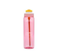 Kambukka Lagoon Bouteille d'eau avec paille 1000ml Melon | Couvercle étanche 3 en 1, technologie Snapclean, paille intégrée, repères d'hydratation