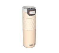KAMBUKKA Mug de voyage isotherme (500 ml) - Thermos anti-fuite : technologie Snapclean® - Idéal pour boissons chaudes et froides - Fond antidérapant - Acier inoxydable - Modèle « ETNA Grip Barely